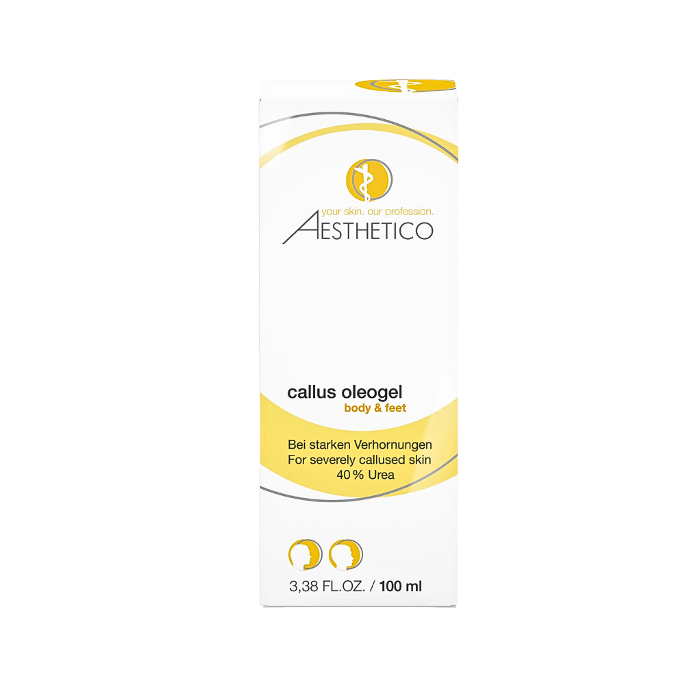 AESTHETICO callus oleogel 40% Urea 100ml - Creme bei Verhornungen, Verpackung