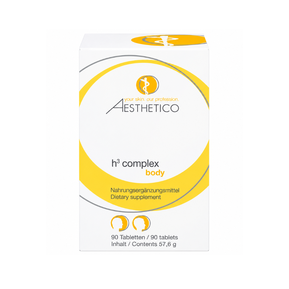 Aesthetico h3 complex Tabletten 90 St. - Für Haut, Haare und Nägel, Verpackung