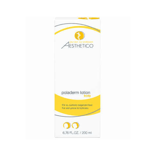 Aesthetico Poladerm Lotio 200ml - Pflege bei zu Juckreiz neigende Haut. Verpackung