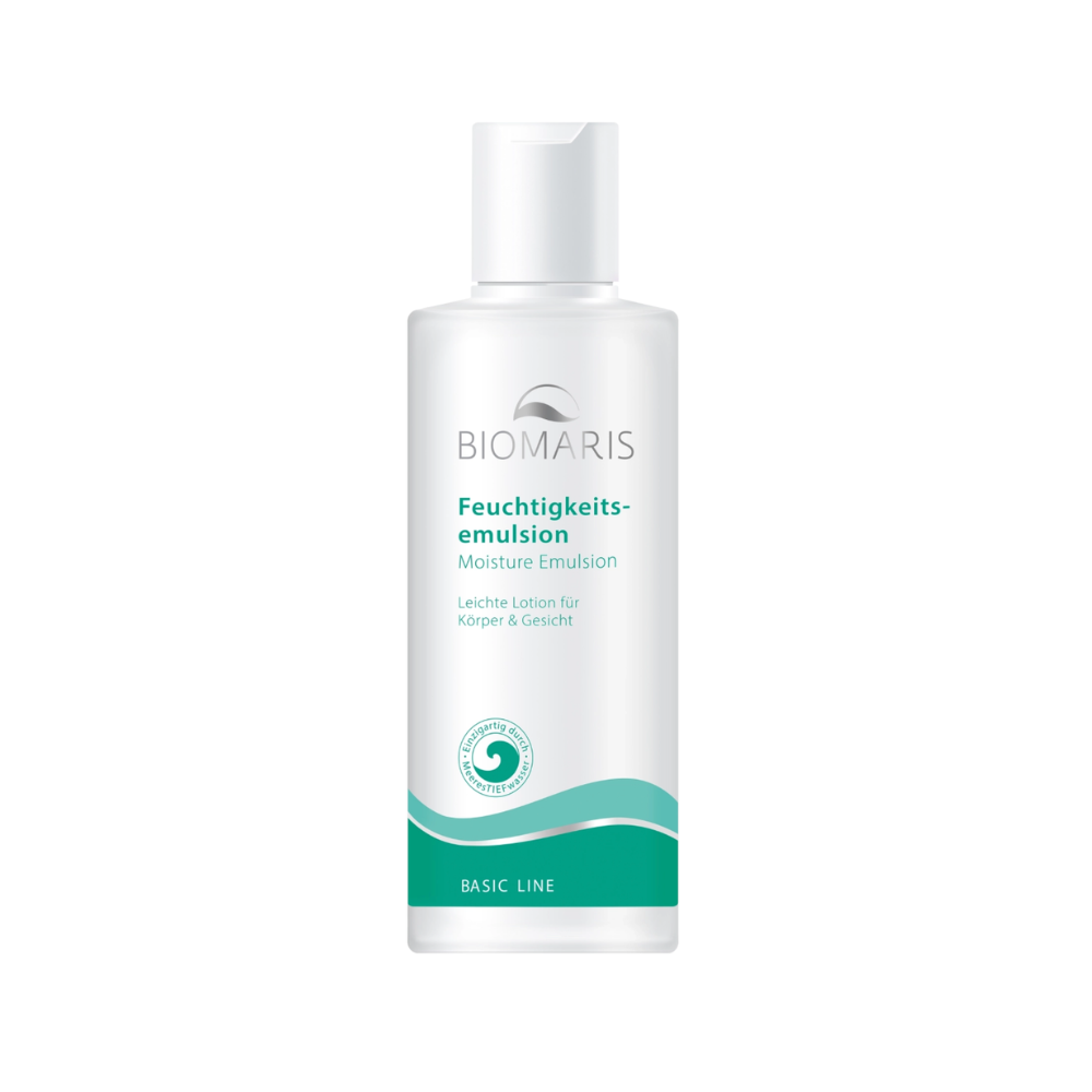 Biomaris Feuchtigkeitsemulsion 200ml – Leichte Feuchtigkeitspflege im Spender.