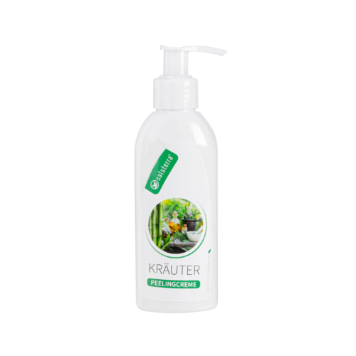 Saluterra Kräuter Peeling Creme 150ml - Sanftes Creme Peeling Spender
