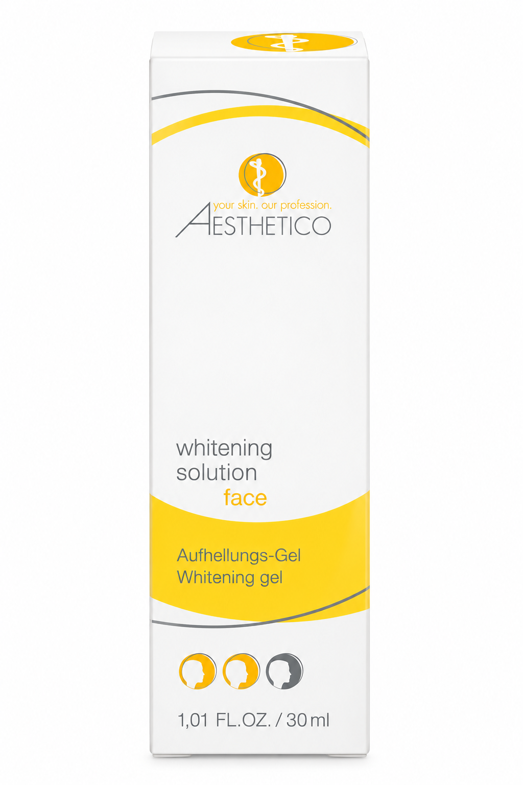 AESTHETICO whitening solution 30ml - Aufhellendes Gel Verpackung