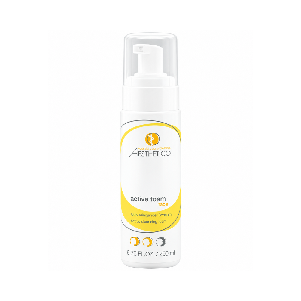 Aesthetico active foam 200ml - Aktiv reinigender Schaum, Pumpspender.
