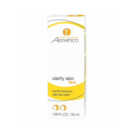 AESTHETICO clarify Gelcreme 50ml - Leichte Gelcreme, Verpackung