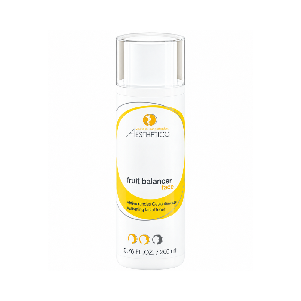 AESTHETICO fruit balancer 200ml - Aktivierendes Gesichtswasser mit Fruchtsäuren, Flasche