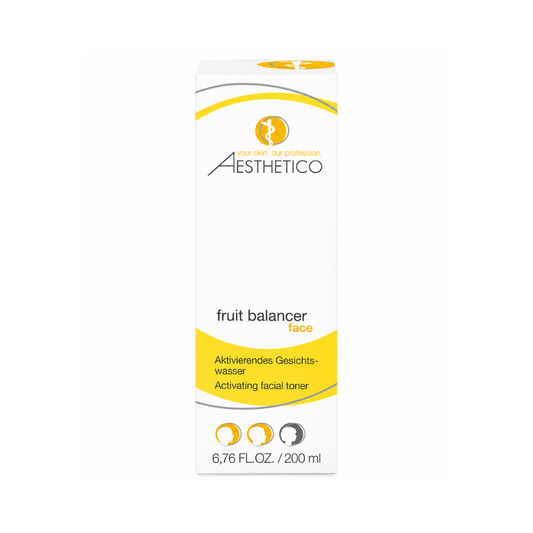 AESTHETICO fruit balancer 200ml - Aktivierendes Gesichtswasser mit Fruchtsäuren, Verpackung