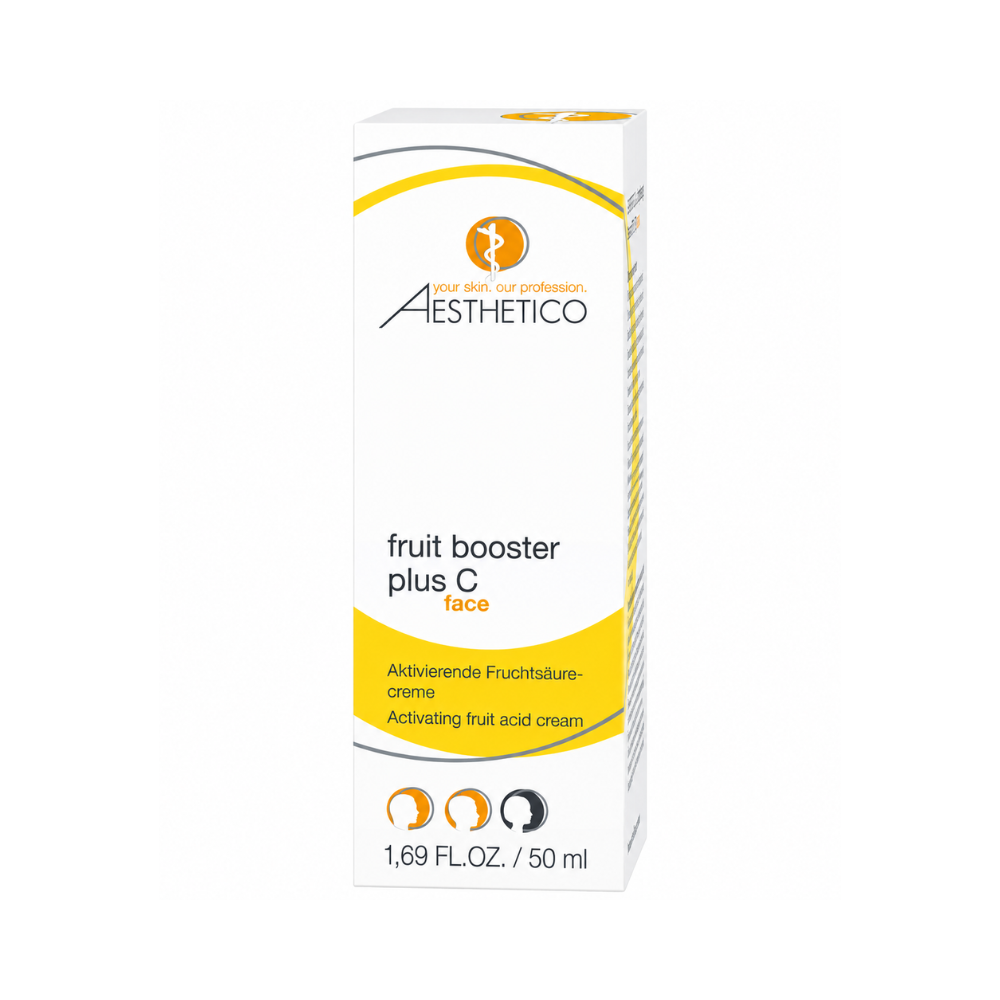 Aesthetico fruit booster plus C 50ml - Aktivierende Fruchtsäurecreme, Verpackung