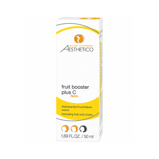 Aesthetico fruit booster plus C 50ml - Aktivierende Fruchtsäurecreme, Verpackung