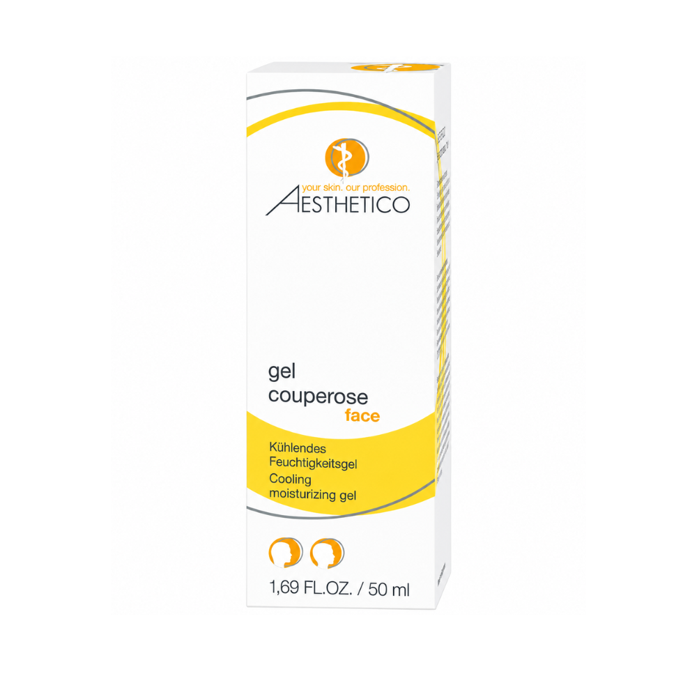 Aesthetico Gel Couperose 50ml - Kühlendes Gel bei Rötungen, Verpackung