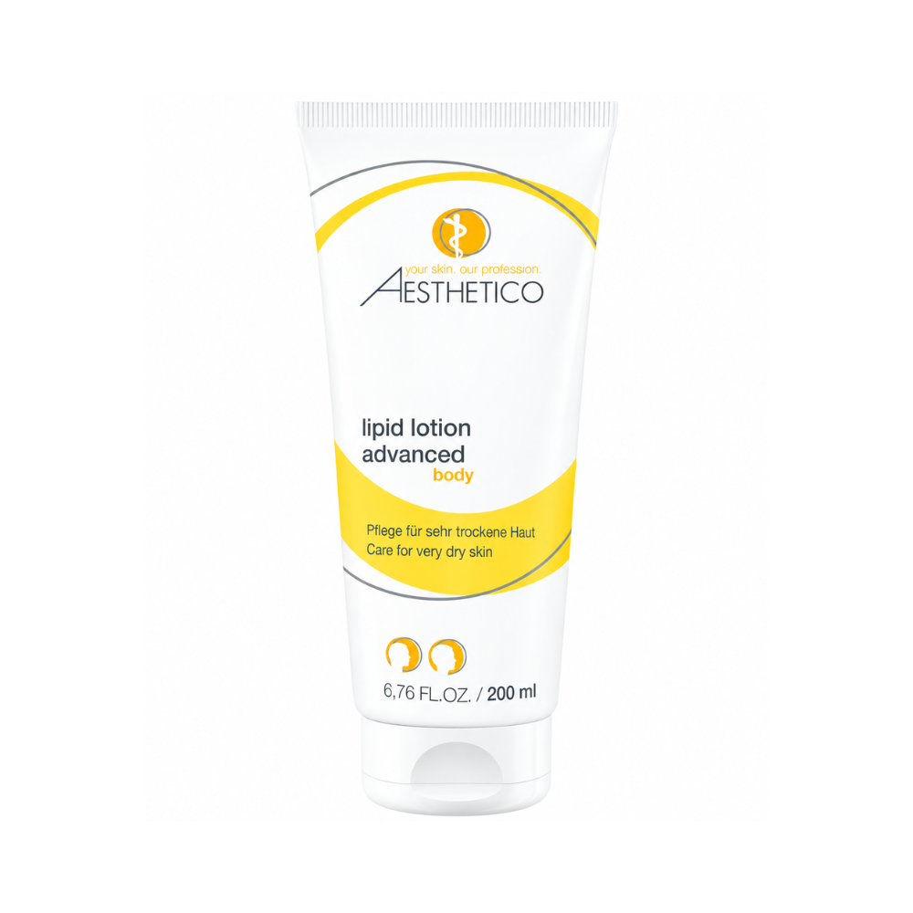 Aesthetico lipid lotion advanced 200ml - Reichhaltige Körperlotion für sehr trockene Haut, Tube.