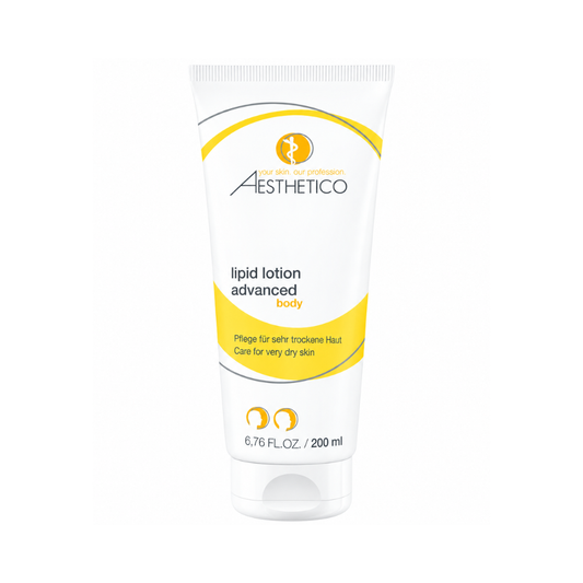 Aesthetico lipid lotion advanced 200ml - Reichhaltige Körperlotion für sehr trockene Haut, Tube.