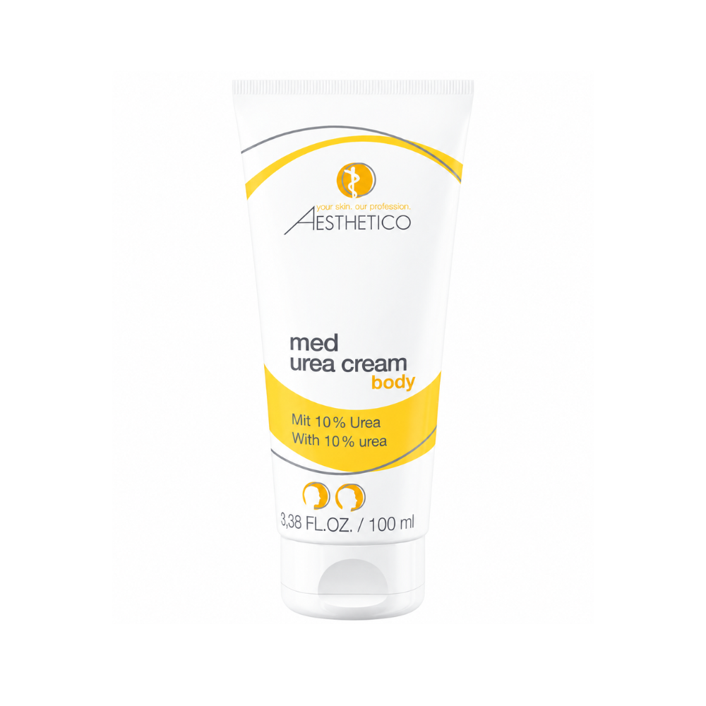 Aesthetico med Urea Cream 10% Urea 100ml - Creme für trockene Haut, Tube.