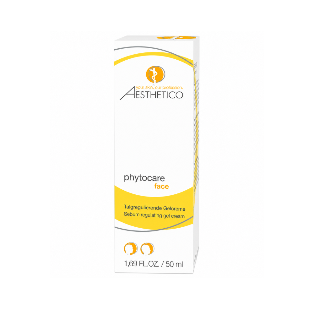 Aesthetico phytocare Gel-Creme 50ml - Hautklärend bei unreiner Haut. Verpackung