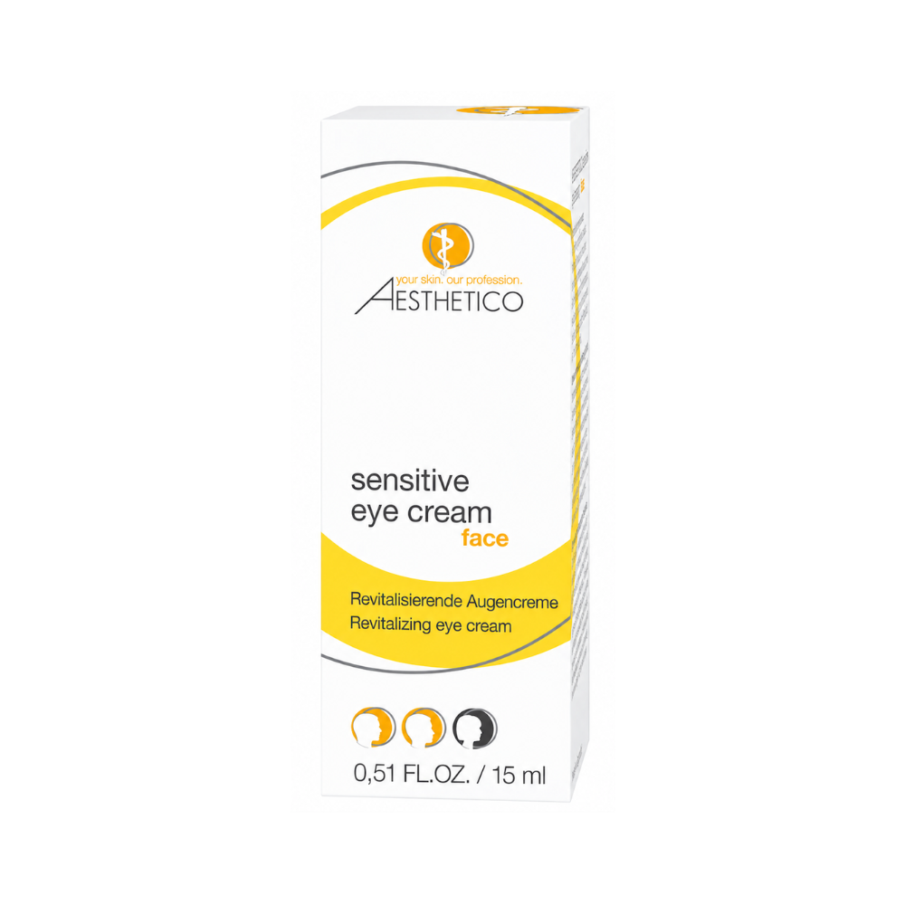 Aesthetico sensitive EYE cream 15ml - Augencreme ohne Parfum, Verpackung