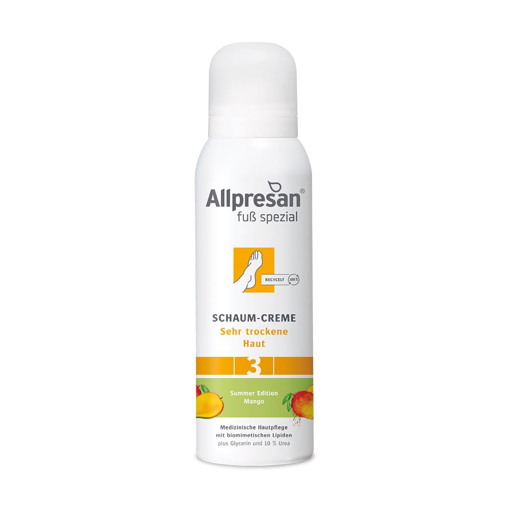 Allpresan 3 Fuß spezial MANGO Fuss-Schaum-Creme 10% Urea 125ml