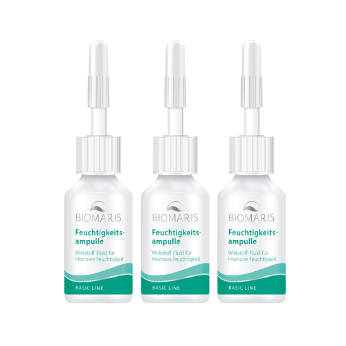 Biomaris Feuchtigkeitsampullen 3x10ml – Intensive Wirkstoffampullen zur Feuchtigkeitsversorgung der Haut.