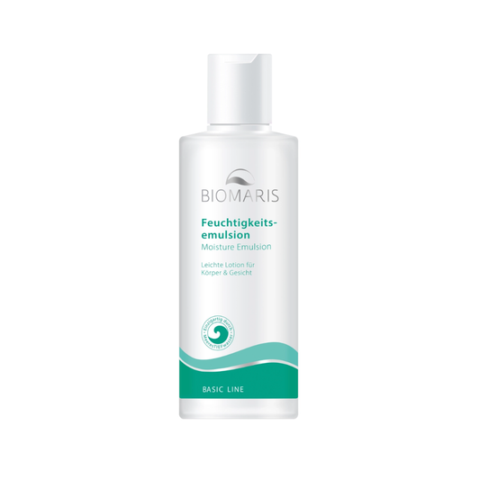 Biomaris Feuchtigkeitsemulsion 200ml – Leichte Feuchtigkeitspflege im Spender.