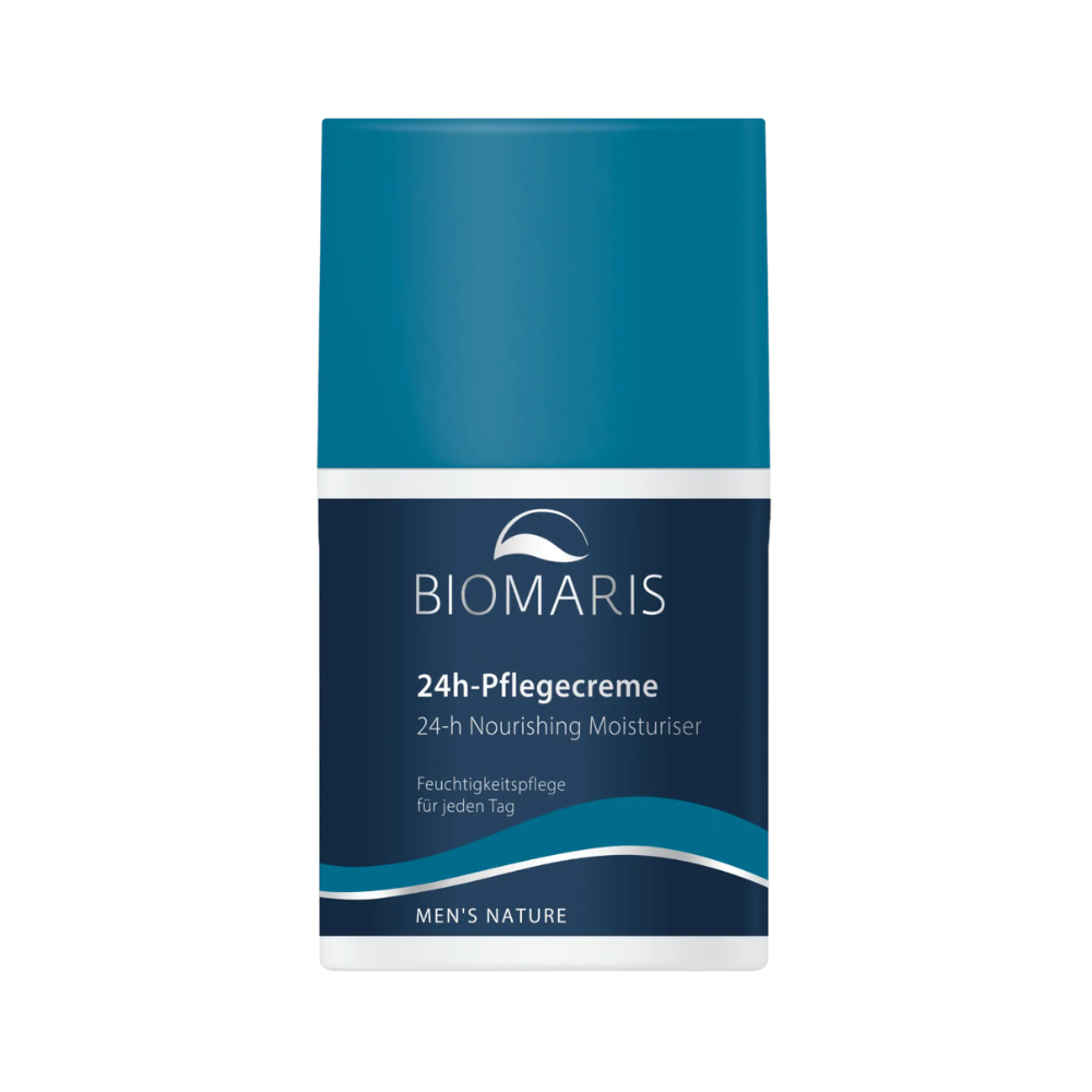 Biomaris Men's Nature 24h Pflegecreme 50ml – Feuchtigkeitspflege für Männerhaut im Spender
