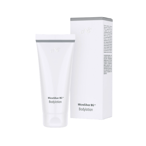 CNC Cosmetic MicroSilver Bodylotion 200ml - Körperlotion empfindliche Haut, Tube und Verpackung
