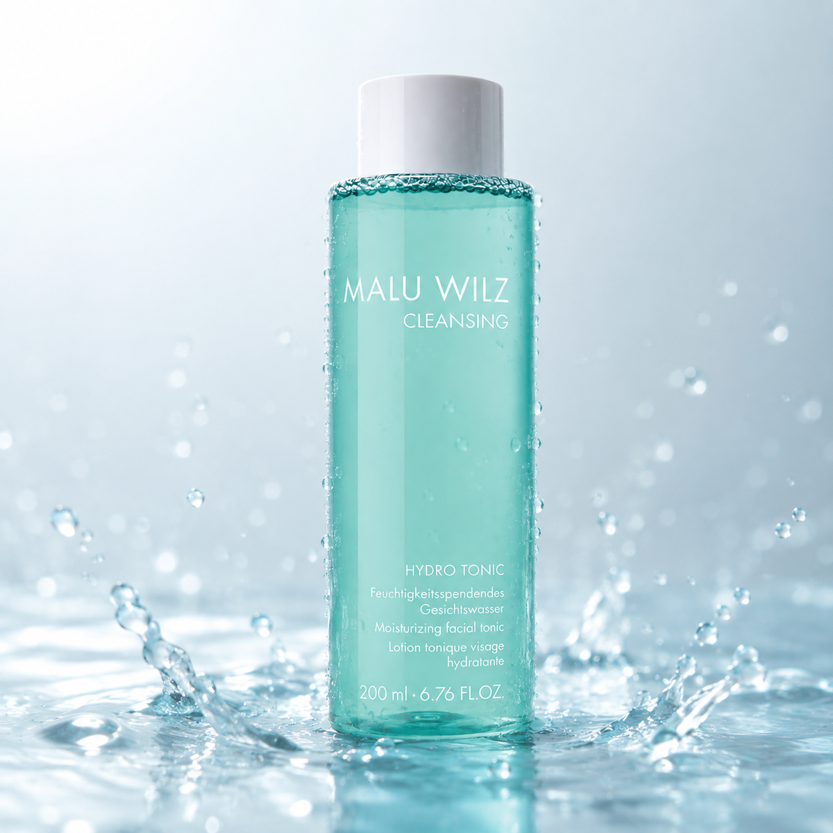 Malu Wilz Cleansing Hydro Tonic 200ml - Gesichtswasser ohne Alkohol, erfrischend und feuchtigkeitspendend