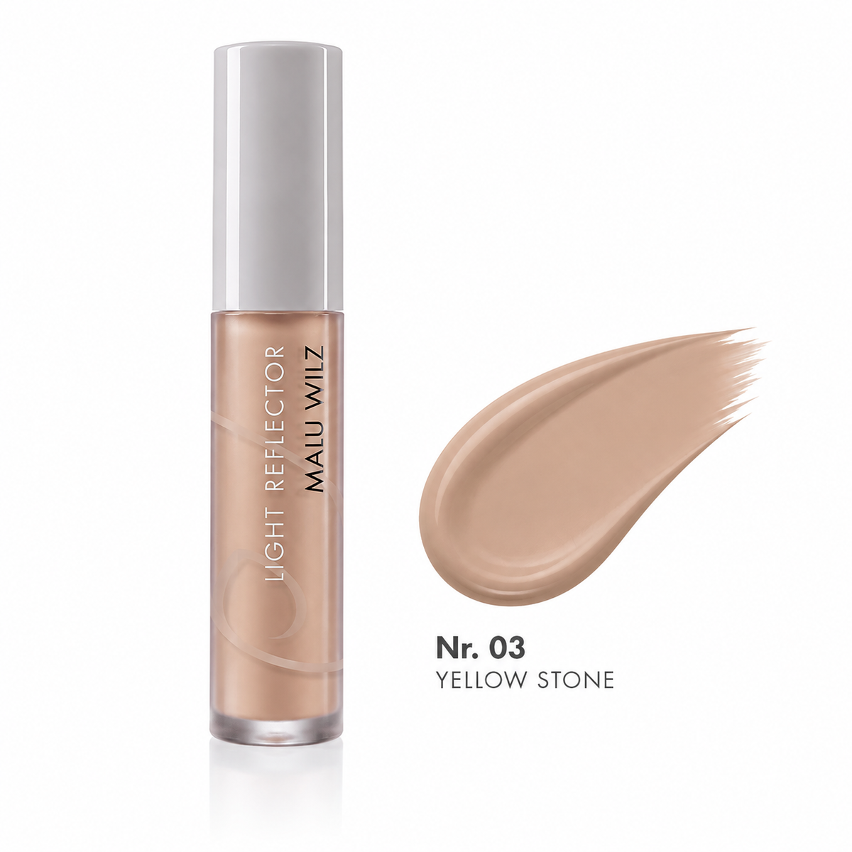 Malu Wilz Light Reflector Concealer mit lichtreflektierenden Pigmenten in der Farbe Nr. 03