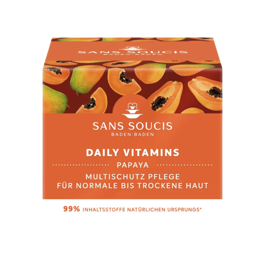 Sans Soucis Daily Vitamins Papaya MultiSchutz Pflege 24h Creme 50ml Verpackung