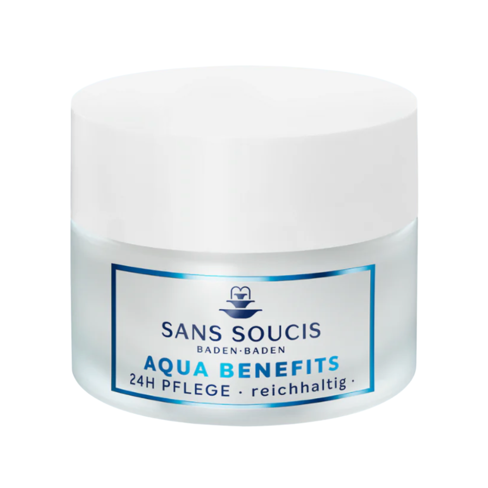 Sans Soucis Aqua Benefits 24h Creme reichhaltig, 50ml im Tiegel